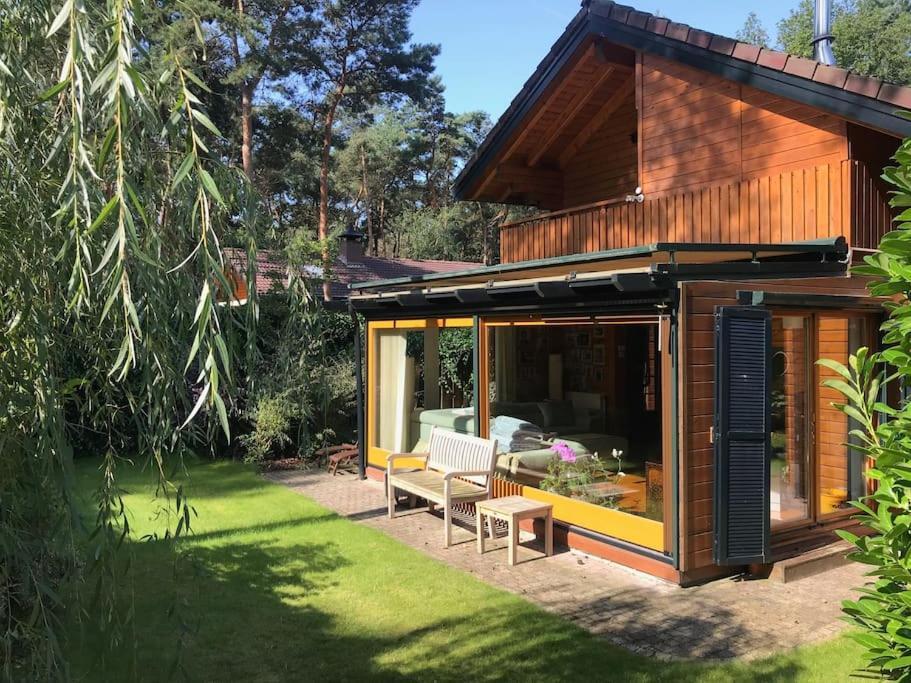 Houten Chalet/Bungalow In Het Bos, Sauna, Jacuzzi Meijel エクステリア 写真